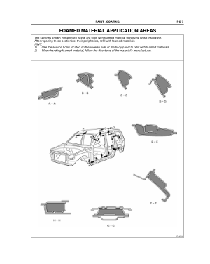 2003-2008 TOYOTA 4Runner Repair Manual, Body Panel Anti-Rust Agent (Wax) Application Areas